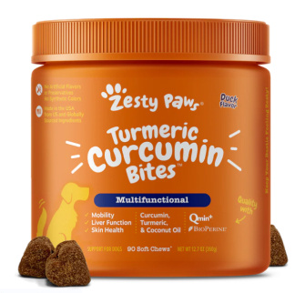1. Zesty Paws Turmeric Curcumin Bites