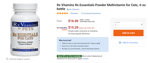 RX Essential Cat Supplement 