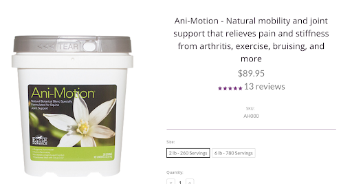 Ani-Motion Natural Botanical Blend