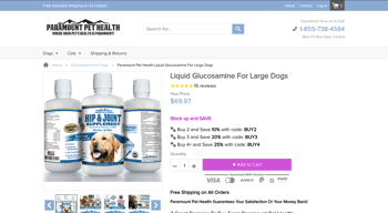 Paramount Pets Liquid Glucosamine