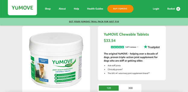 YuMOVE Chewable Tablets